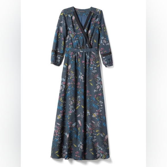 Banana Republic floral maxi dress size 14 - Picture 2 of 13